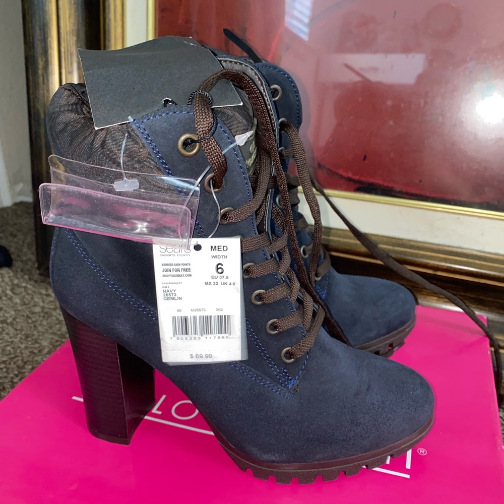 Real leather booties , look super comfy and warm
